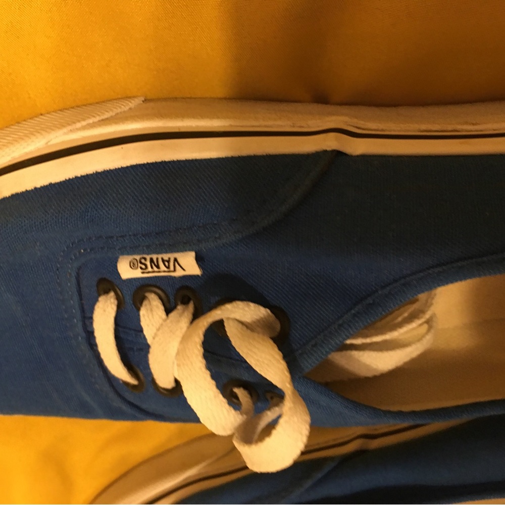 Van’s Off the Wall Skater Shoes Classic Blue Men’s Size 7 Women’s Size 8.5 - Picture 7 of 8